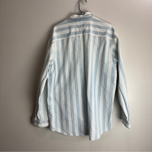 Tommy Hilfiger Vintage Snap Button Shirt Size Large Macau - Picture 6 of 10